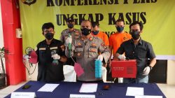 Polsek Bengkong Gelar Konferensi Pers Ungkap Pelaku Pencurian Alat alat Tukang Di Ruko Tanjung Buntung.