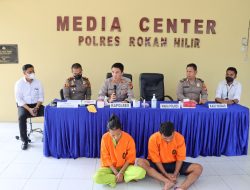 Polres Rohil Ungkap Kasus Pembunuhan Berencana Dalam 24 Jam, Pelaku Ipar dan Adik Korban