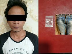 Satresnarkoba Polres Pelabuhan Tanjung Perak Berhasil membekuk tersangka penyalahgunaan Narkotika jenis sabu di Jl.Demak surabaya