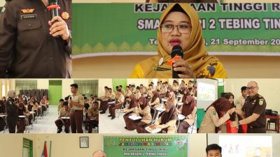 Tim Penkum Kejati Riau Lakukakan Giat Penyuluhan JMS di SMAN 2 Meranti